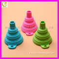 100% Food Grade Silicone Collapsible Custom Logo Foldable Funnel for Liquid Transfer